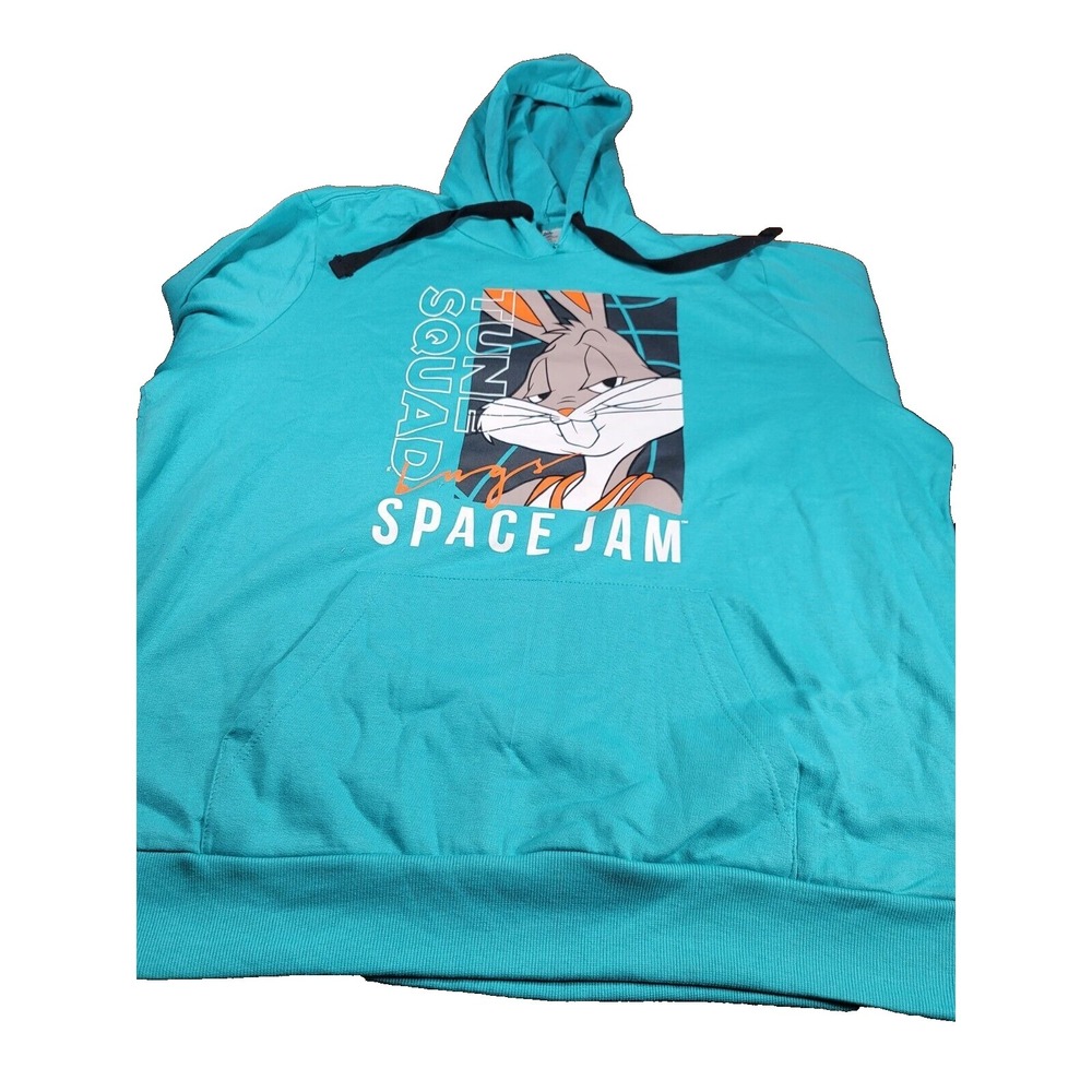 Bugs Bunny 2XL Tune Squad Space Jam-A New Legacy Blue Long Slv Hoodie Sweatshirt